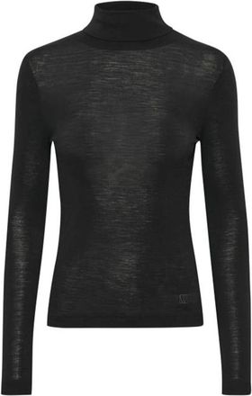 Inwear Zwarte Coltrui Lange Mouw - Dames - Coltruien - Zwart - M - Wol - Truien & Vesten