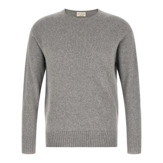 Maryya Maryya, Truien & Vesten, Heren, Grijs, M, Wol, Giroccolo Trui Met Splitten