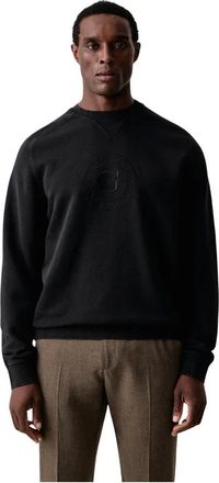Guess Crewneck Sweatshirt - Heren - Sweatshirts & Hoodies - Zwart - Maat: XL Katoen