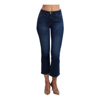 Gaud&igrave; Jeans Acampanados Crop - Jeans - Mujer - Azul - W34