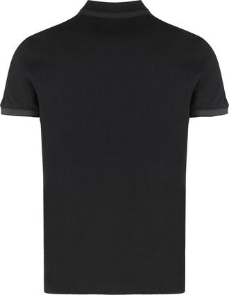 HUGO BOSS Mens Cotton-Piqu&eacute; Polo Shirt Black T-shirts And Polos