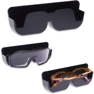 OEM Soporte Para Gafas De Coche De 3 Piezas - Estante De Almacenamiento Autoadhesivo Con Acolchado De Fieltro Para Gafas En El Coche - Caja De Almacenamie