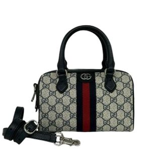 Gucci Pre-owned Ophidia GG PVC Leather 2way Bag - Dames - Pre-owned - Blauw - Maat: ONE Size Leer