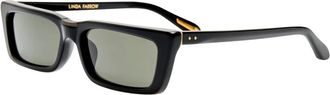 Linda Farrow Zonnebril - unisex - Zonnebrillen - Zwart - 58 MM - Accessoires