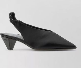 Loewe leather origami cubic mules