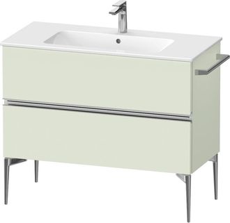 Duravit Duravit - Sivida Mueble Bajo Lavabo, 2 Cajones, Tirador Cromado