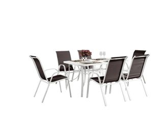 Habitat et Jardin Habitat Et Jardin - Conjunto De Jard&iacute;n Mesa + 6 Sillas De Textileno c&oacute;rdoba - Topo