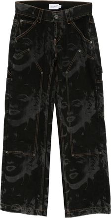 Vaquera Jeans met grafische print - Zwart