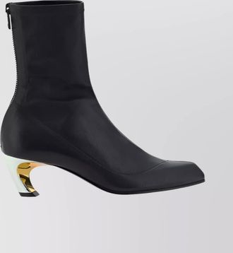 Alexander McQueen leather armadillo ankle boots