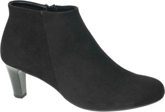 Gabor Schoenen, Dames, Zwart, 37 1/2 EU, Microvelour Enkellaars