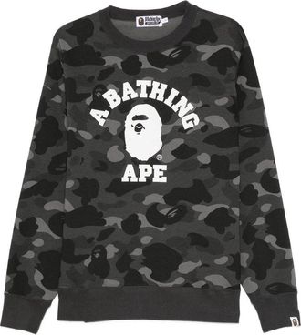 A Bathing Ape Color Camo College Crewneck Sweatshirt m