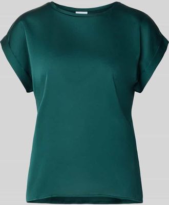 Vila Blusenshirt mit Rundhalsausschnitt Modell ELLETTE in Dunkelgruen, Größe 34