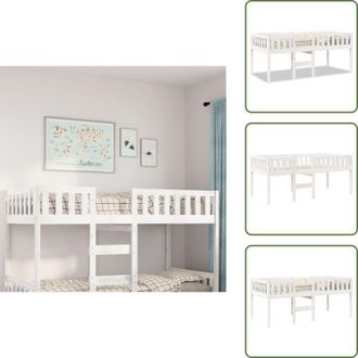 vidaXL The Living Store Letto per Bambini senza Materasso Bianco 90x190cm Massello Pino - Letto in legno