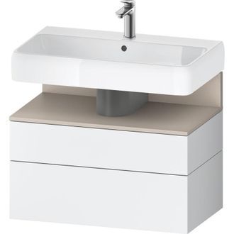 Duravit Duravit - Qatego Mueble Bajo Lavabo, 1 Extra&iacute;ble Y 1 Caj&oacute;n