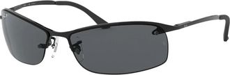 Ray-Ban Gepolariseerde Rechthoekige Zonnebril - unisex - Zonnebrillen - Zwart - 63 MM - Accessoires