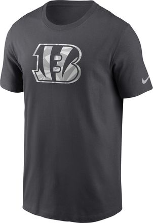 Nike Cincinnati Bengals Fractal Logo Nike Mens NFL T-Shirt in Grey | NP9906F9A-XER