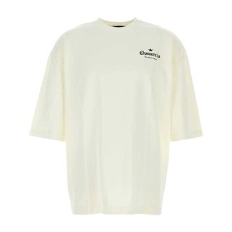 adidas Training T-Shirts, male, White, Size: L Logo S/S Tee