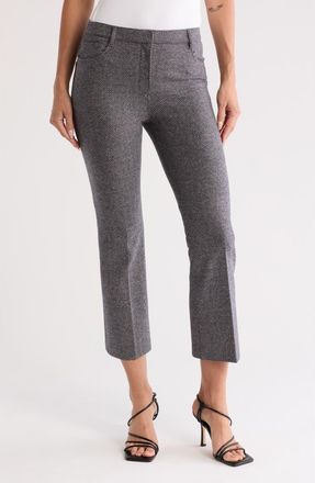 Theory Kick Five-Pocket Wool Blend Pants in Grey Multi at Nordstrom Rack, Size 12