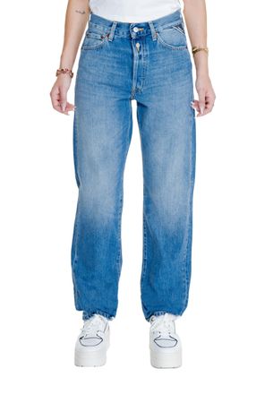 Replay Womens Anny High Waisted Jeans W871k - Blue Cotton - Size 27W/32L