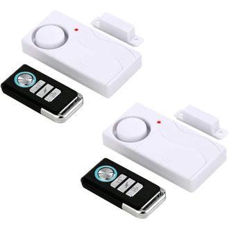OEM Alarm Puerta - Sensor Magnetica Para Puertas Y Ventanas - Alarma De Apertura Con Mando A Distancia - Ideal Para Piscina Refrigerador Y Hogar - Blanco