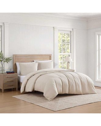 Tommy Hilfiger Monogram Matelass&eacute; Cotton Duvet Cover Set