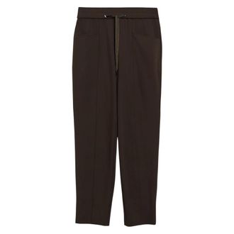 s.Oliver Pantalones tobilleros ajustados - Trousers - Mujer - Marr&oacute;n - 2XL