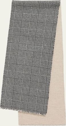 Alonpi Reversible Cashmere Check Scarf