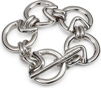 UNOde50 Sculptural Link Silver Bracelet