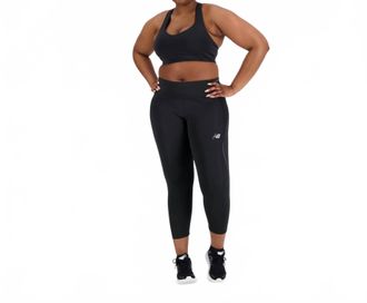 New Balance Impact Run Crop Leggings In Black