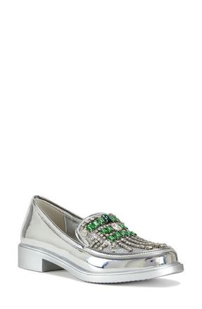 Azalea Wang Thalassa Loafer in Silver at Nordstrom, Size 7