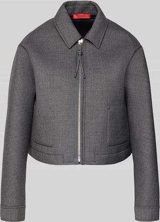 Max & Co. Relaxed Fit Jacke mit Woll-Anteil Modell DISCHI in Mittelgrau Melange, Gr&ouml;&szlig;e XL