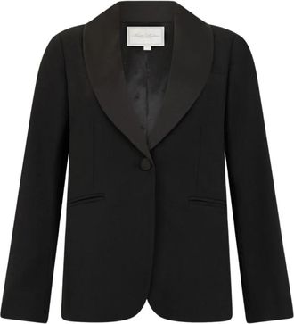 Brooks Brothers Crepe Smoking Jasje - Dames - Blazers - Zwart - XS - Polyester - Jassen