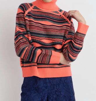 Manoush Womens Orla Turtleneck Sweater In Orange