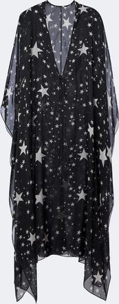 Dolce & Gabbana Caftano in chiffon di seta con stampa