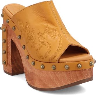 Dingo Free Spirit Platform Slide Sandal in Plantain at Nordstrom, Size 8.5