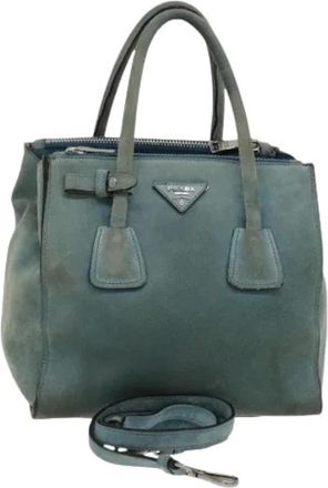 Prada Pre-owned Handbags, female, Blue, Size: ONE SIZE Pre-owned Vintage Hand Bag
