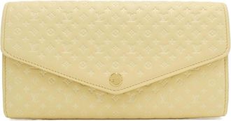 Louis Vuitton Jaune Leather Long Wallet (Bi-Fold) (Pre-Owned)