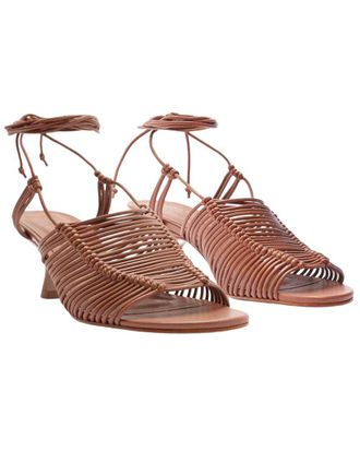 Farm Rio Macrame Leather Sandal