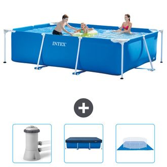 Intex Piscina Con Estructura Rectangular - 300x200x75 Cm - 6-piezas Scb76
