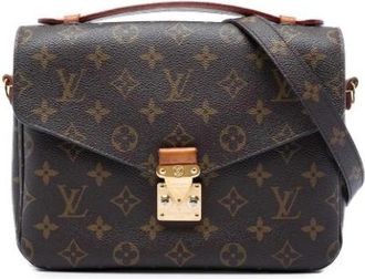 Louis Vuitton Pre-owned Pochette Metis - Dames - Vintage Handtas - Bruin - ONE Size - Leer - Vintage