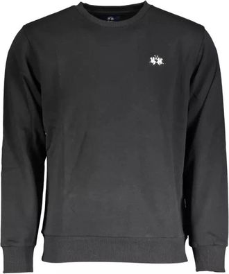 La Martina Zwarte Katoenen Sweatshirt voor Mannen - Heren - Sweatshirts - Zwart - 2XL - Katoen - Hoodies & sweatvesten