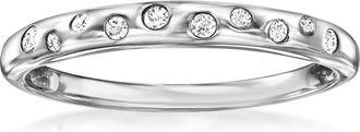 RS Pure by Ross-Simons Diamond Dotted Ring in Sterling Silver
