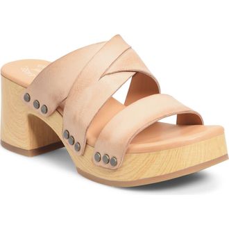 Kork-ease Emersen Platform Mule Sandal in Natural Full Grain at Nordstrom, Size 11