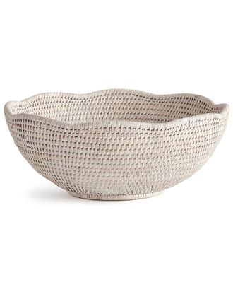 Napa Home & Garden Burma Rattan Scalloped Edge Bowl