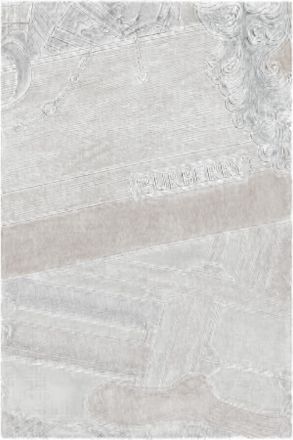 Burberry Silk Abstract Print Scarf - Orange