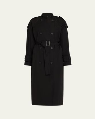 MONCLER☆DEVA ロング丈 トレンチコート 1 LADIES BLACK MONCLER☆DEVA ロング丈 トレンチコート 1 LADIES BLACK