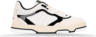 Gucci Geperforeerde Sneaker met Ronde Neus - Dames - Sneakers - Wit - 36 EU - Leer - Schoenen