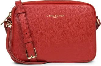 Lancaster Korrelig lederen crossbody tas Dune - Dames - Schoudertassen - Rood - ONE Size - Leer - Tassen