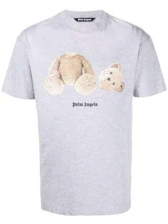 Palm Angels T-shirt met beerprint - Grijs