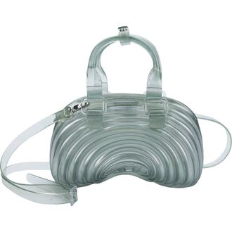Melissa x Diesel Quantum Dome Shoulder Bag in Transparent Blue/Silver at Nordstrom